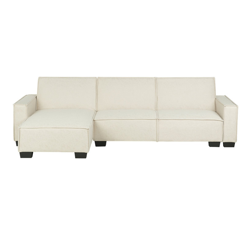 Shellburne 3 Seater Sofa Bed, Beige, Left Hand Facing