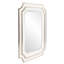 Miroir festonné Ethan - blanc-1006941449
