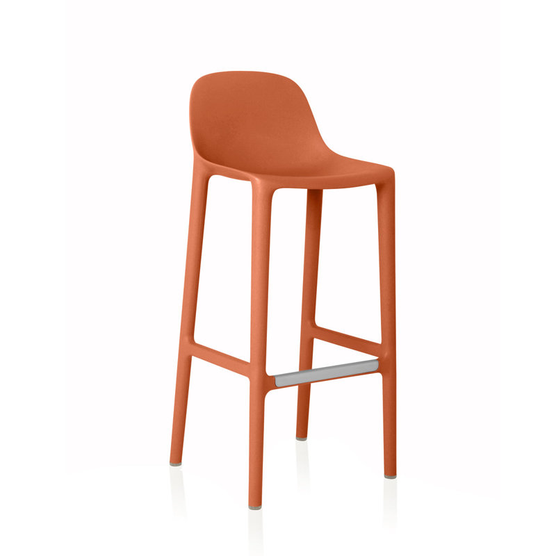 Broom Stool, Terracotta Orange, Bar Stool (30" Seat Height)