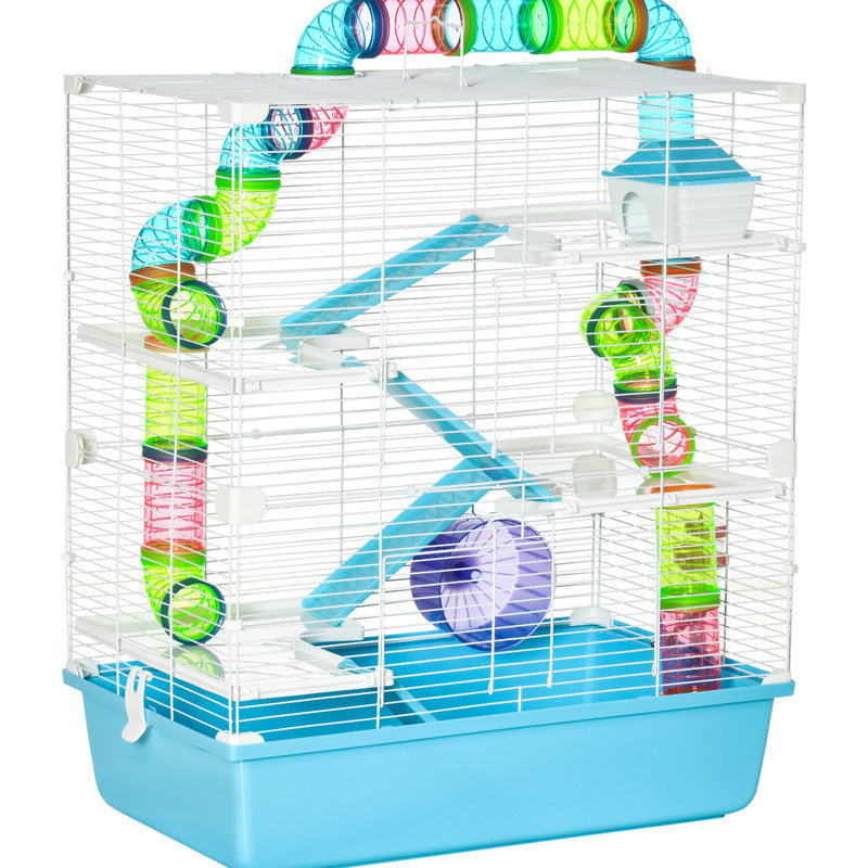 Latitude Run 23 Hamster Cage With Tubes Tunnels Ramps Photo Inspiration