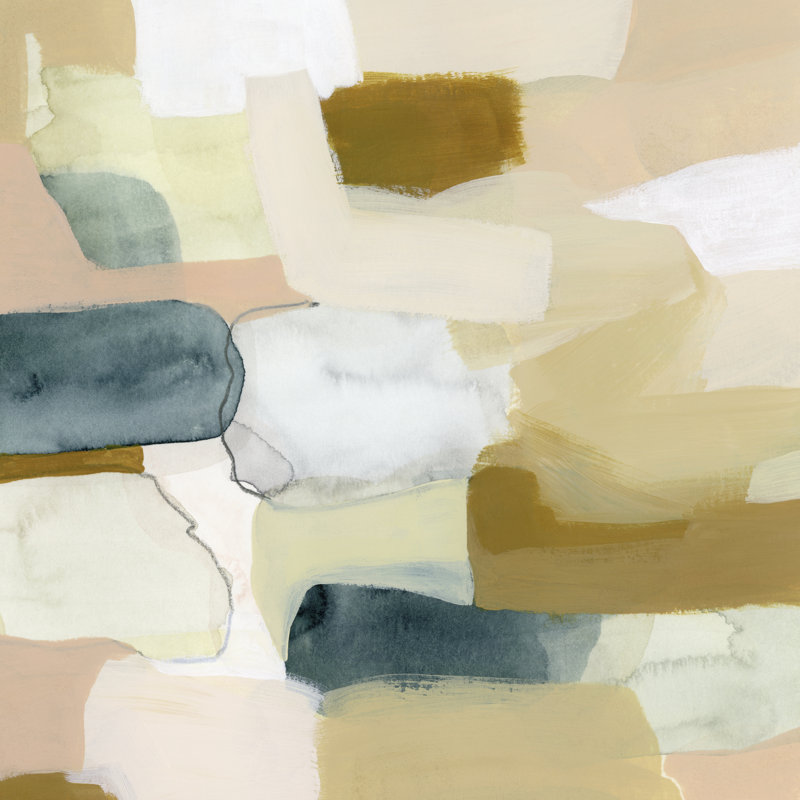 «Wafer I» par Grace Popp - peinture sur toile tendue, H 36 po x l 36 po