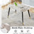 5 piece 50 "Lx 28"W Rectangular Stone Burning Tabletop Set-92611032-92611031