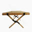 Table de salle à manger portative pliable en bois multifonctionnelle, intérieur naturel