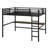 Metal Loft Bed With Power Outlet And LED Lighted-846881124