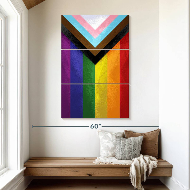 Khareem Modern Pride Flag, 50" H x 32" W