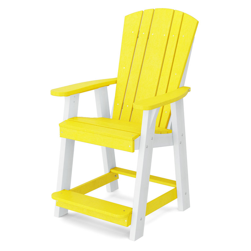 Chaise de balcon Heritage, Lemon Yellow/White