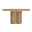 Villa Cherie Round Mahogany Wood Dining Table