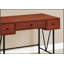 Bureau d'ordinateur transitionnel avec tiroirs de rangement, idéal pour le bureau à domicile et les espaces de travail modernes, combinant style et fonctionnalité.