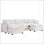 Canapé surdimensionné à coussin modulaire avec repose-pieds