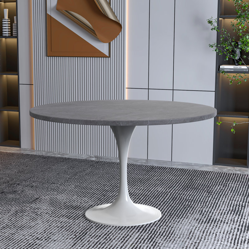 Table de salle à manger Heatherton, Gris,  29.35" H x 47.24" W x 47.24" D