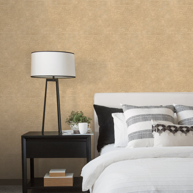 10m x 53cm Matte Wallpaper Roll, Ochre