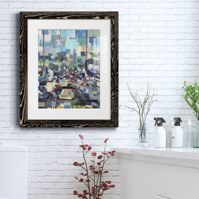 Les bateaux du matin I - reproduction de cadre photo sur papier