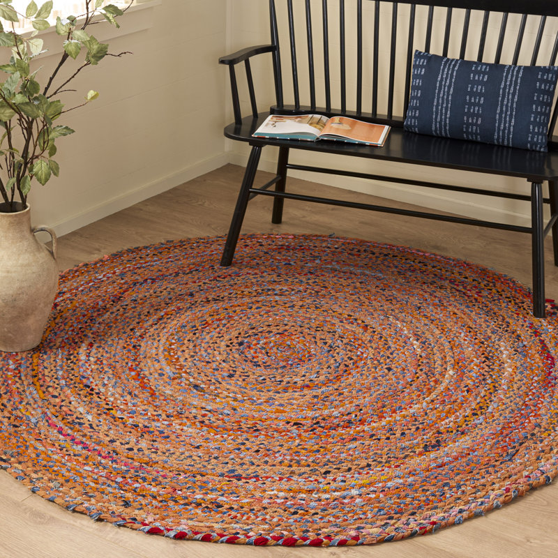Tapis d'intérieur en coton tressé à la main, Round 6'