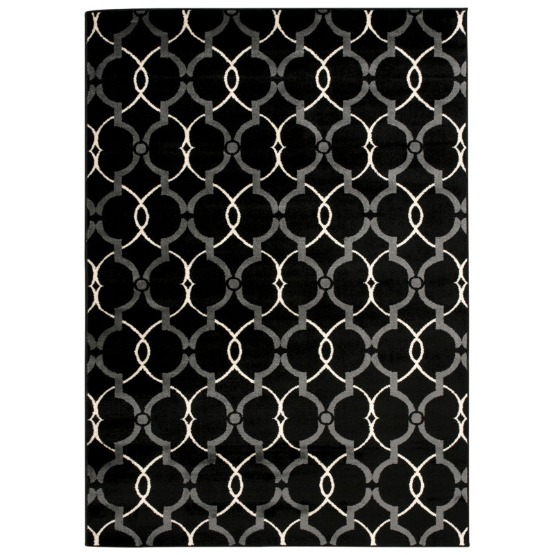 Karragullen Geometric Indoor Rug, Rectangle 3'11" x 5'3"
