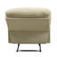 Fauteuil lounge électrique en microfibre beige
