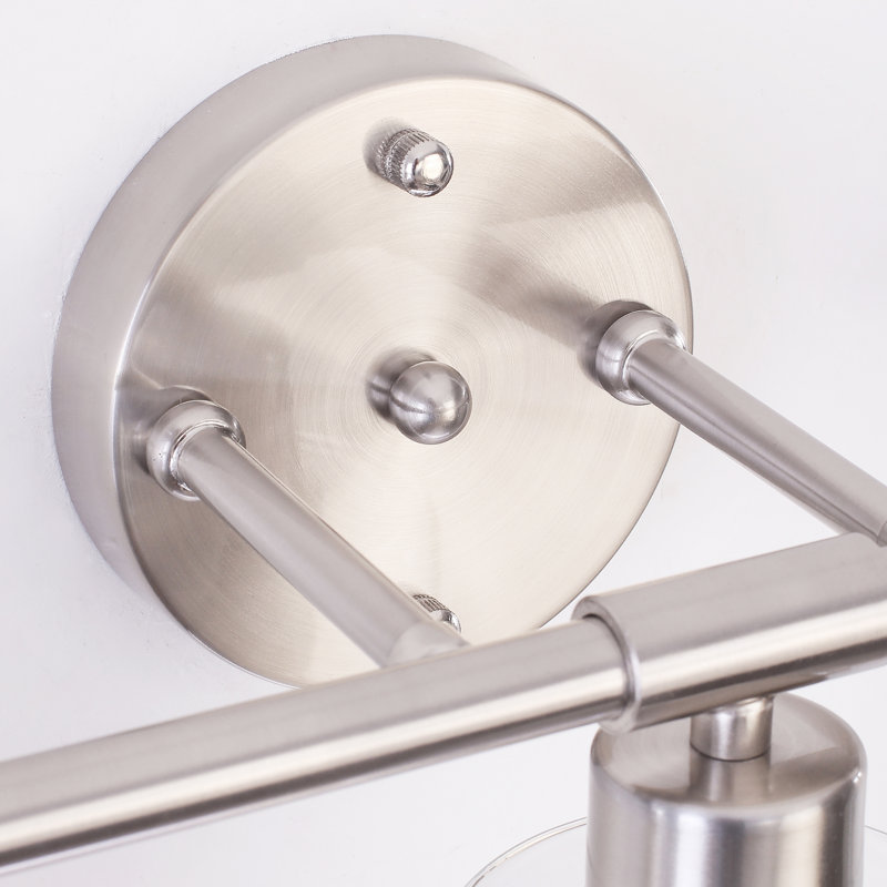 Éclairage pour meuble-lavabo Aarif Bonniview, Nickel brossé, 3 lumières