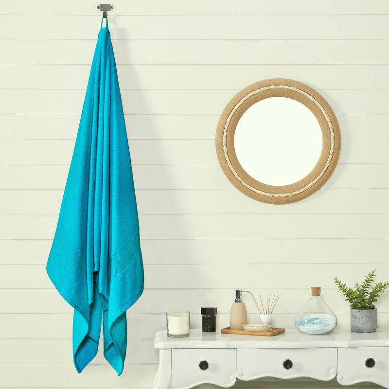 Serviette de bain 100% coton, Bleu glacier
