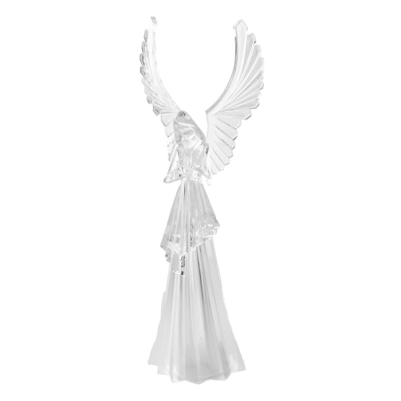 Figurine transparente ange à DEL