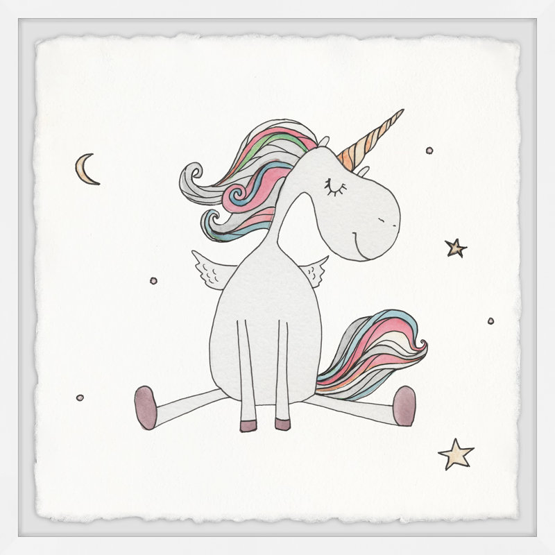 «Proffitt Unicorn Pastime», ensemble de 3 pièces encadrées, H 24 po x l 24 po