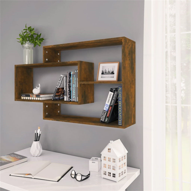 Wall Shelf 104x20x58.5 cm Engineered Wood, Brown