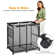 Yescom Metal Frame Large Mesh Pool Float Storage Bin 6 Wheels Rolling Storage Cart 36"x24"x35"