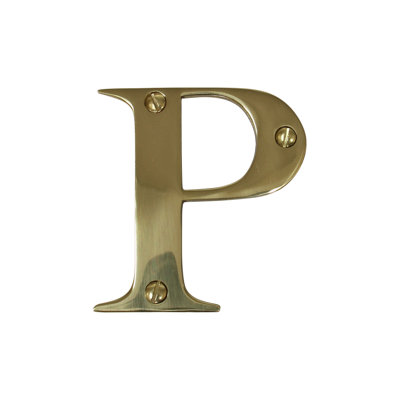 3'' H Brass House Letter