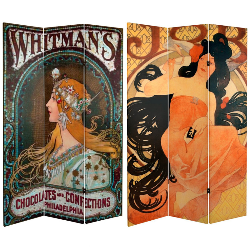 70.88" x 47.25" Confections 3 Panel Room Divider