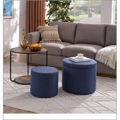 Ottoman, multifunctional combination set table Ottoman, combination of Ottoman and table, with drum stool, with storage space