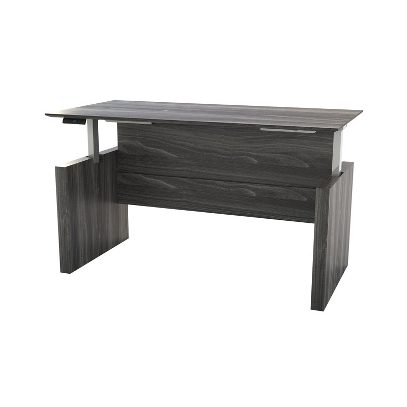 Medina Height-Adjustable 72" Straight Height Adjustable Desk, Gray Steel