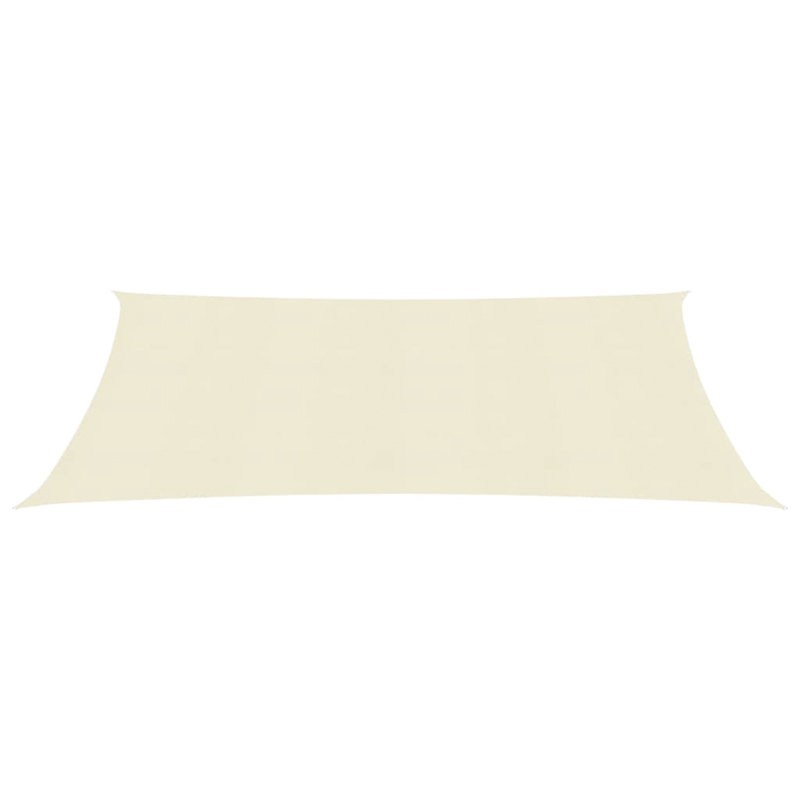 Attalus Rectangular Shade Sail, Cream, 4m x 6m