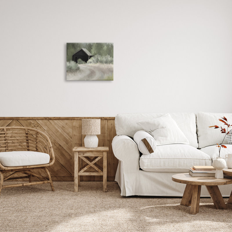 Art mural sur toile flottante campagne champêtre par Kamdon Kreations, H 16 po x l 20 po x P 1,5 po, Toile tendue