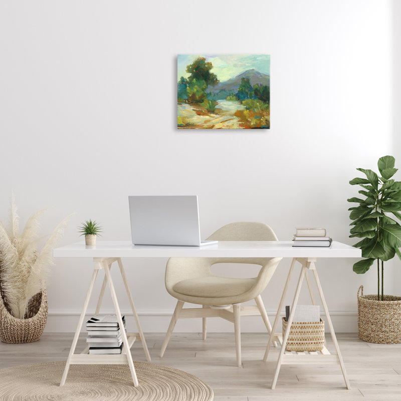 «Fall Time Mountain View», art mural sur toile par Alexi Fine, H 16 po x l 20 po