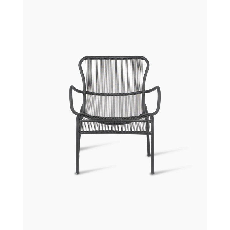 Loop Outdoor Lounge Chair, Black