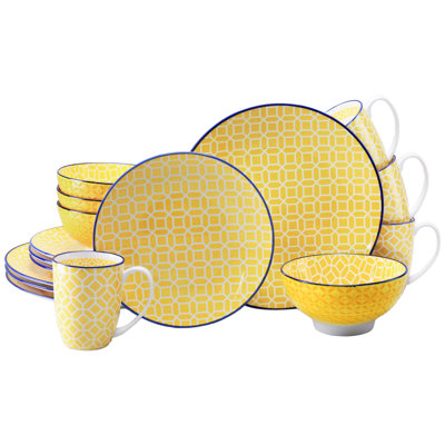 Mediterranean Stoneware Dinnerware Set Piece