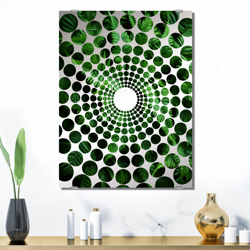 Alvayero - Ferns Wall Mirror Decor MIR141480, 32" x 24"