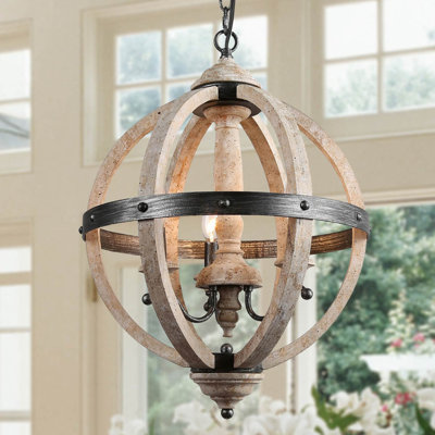 Luminaire suspendu sphère 3 lumières Toney