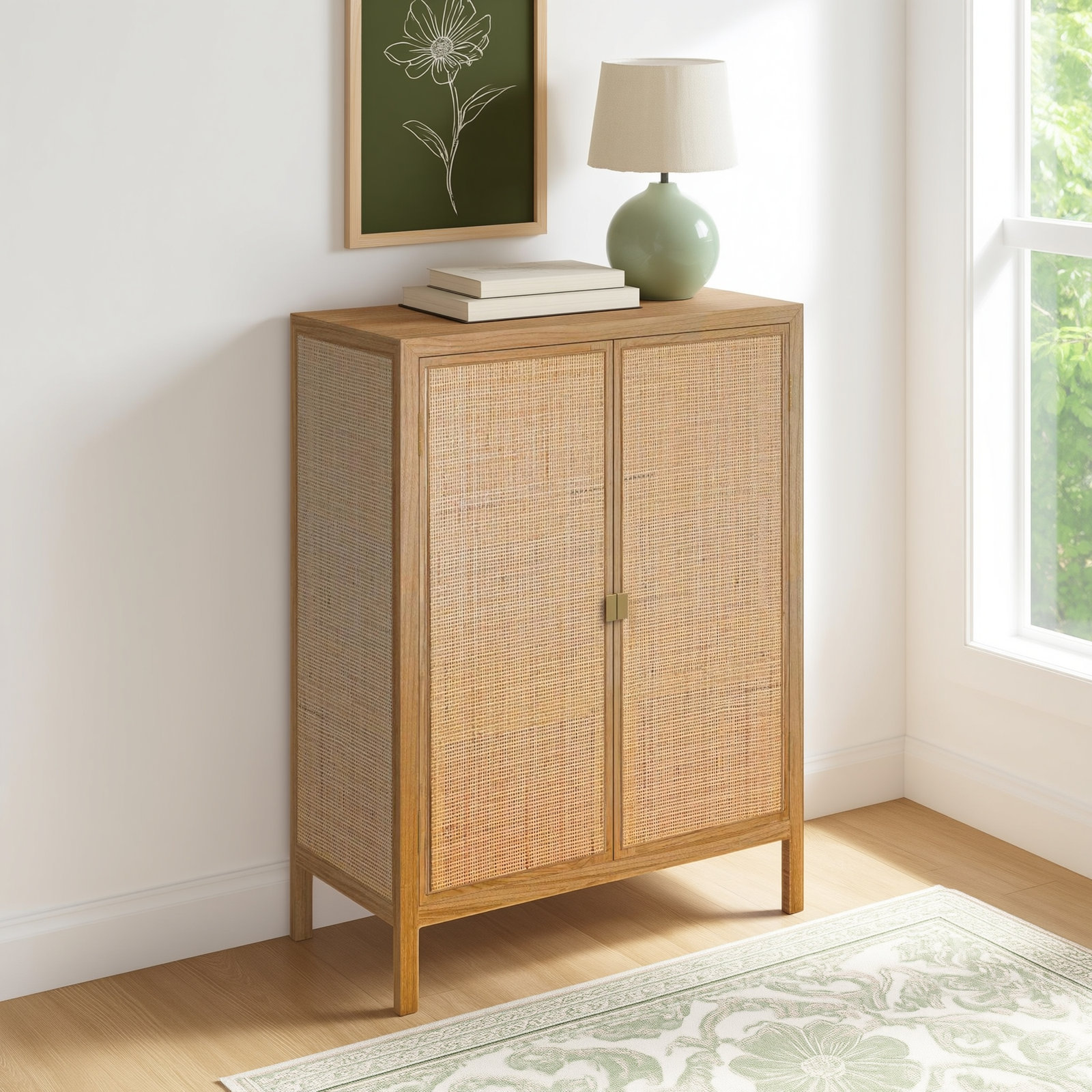 Aldford Solid Wood Storage Cabinet