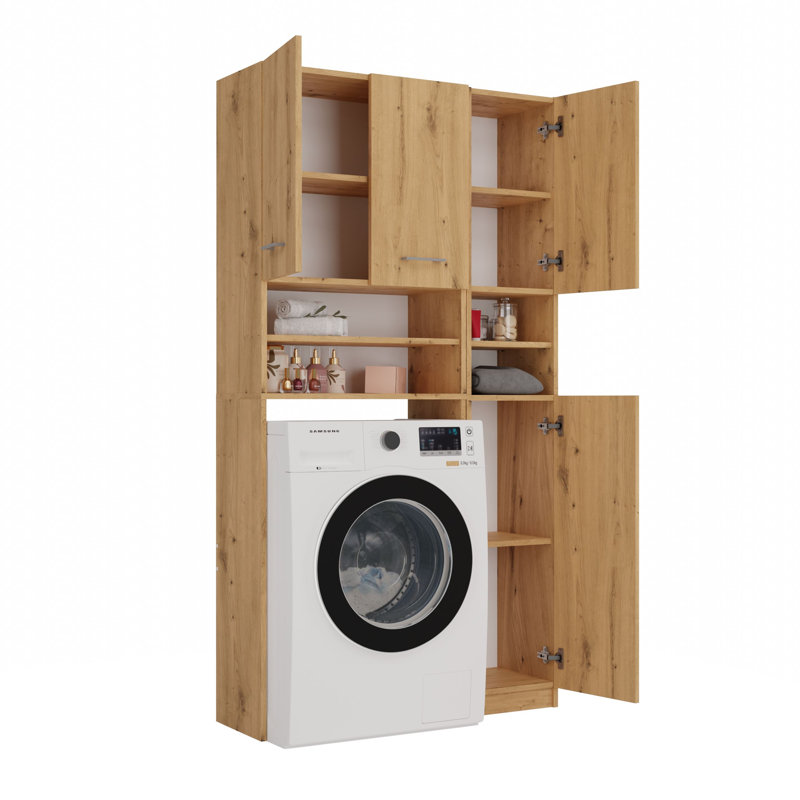MDF Wood Laundry Room Organiser, Artisan