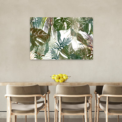 Art contemporain, paysage de forêt abstrait
