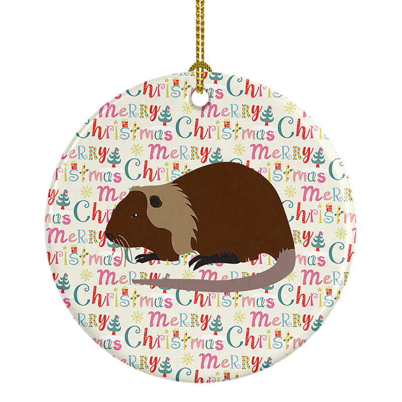 Ornement suspendu Coypu Nutria River Rat