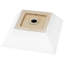 Lavabo de salle de bain en céramique 16 x 16 pouces - moderne et teinté, pour des utilisations multiples