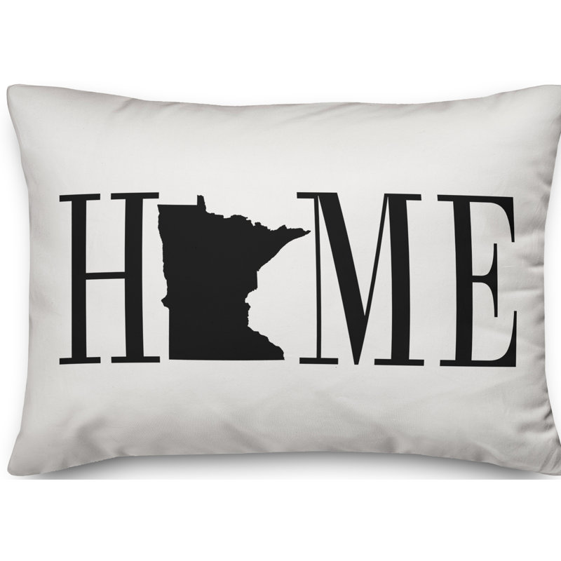 Alabama Home State Indoor/Outdoor Lumbar Pillow, Minnesota