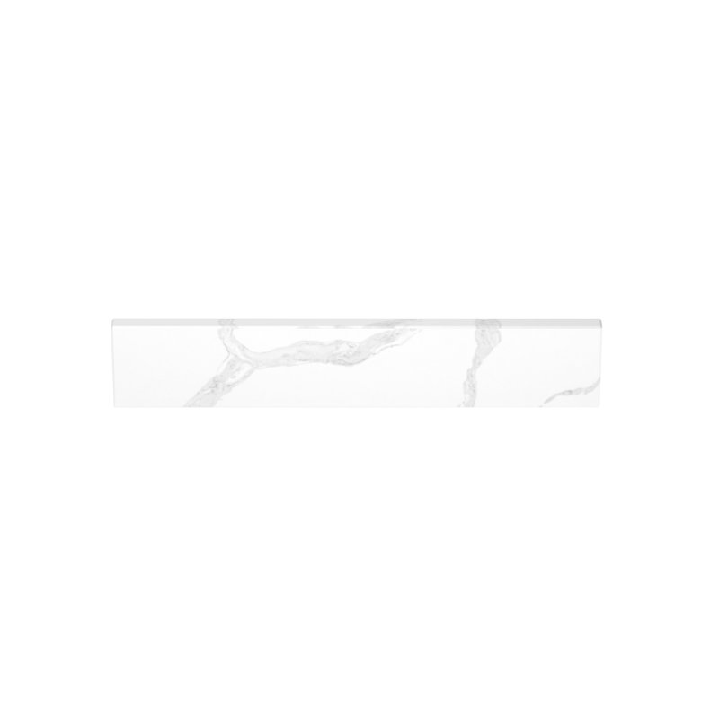 21.14" x 4" Bathroom Sidesplash, Calacatta White