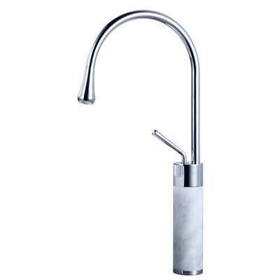 Tall Body Bathroom Basin Faucet With Marble