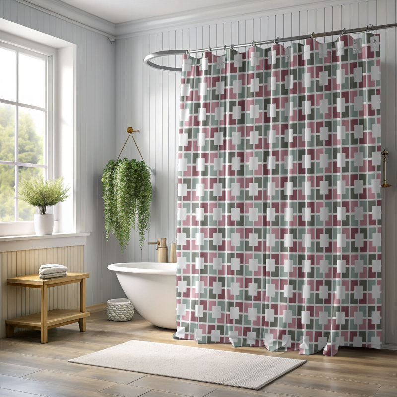 Rideau de douche Décurie, H 74 po x l 71 po