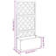 Laquaya Wood Raised Garden Bed with Trellis-1531872557
