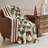 Hallmark Wreath 50" x 70" Reversible Plush Holiday Throw Blanket