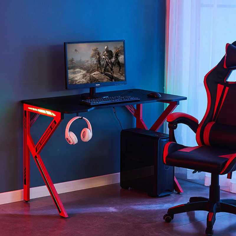 Standing Desk, Red/Black