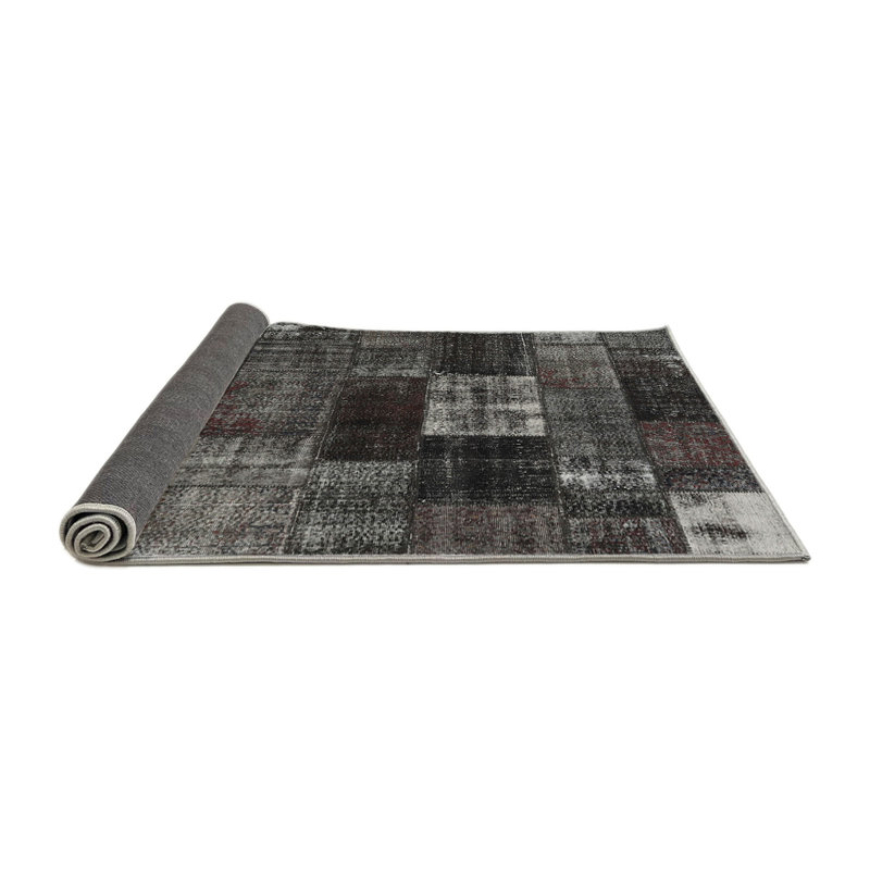 Tapis noir/gris, Rond 3 pi