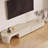 Cream style TV cabinet end table combination